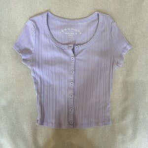 Cropped Lavender Top